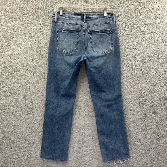 Silver Jeans Most Wanted Straight Crop Jeans Distressed Mid Rise Women's 31 x 27 - Picture 3 of 10